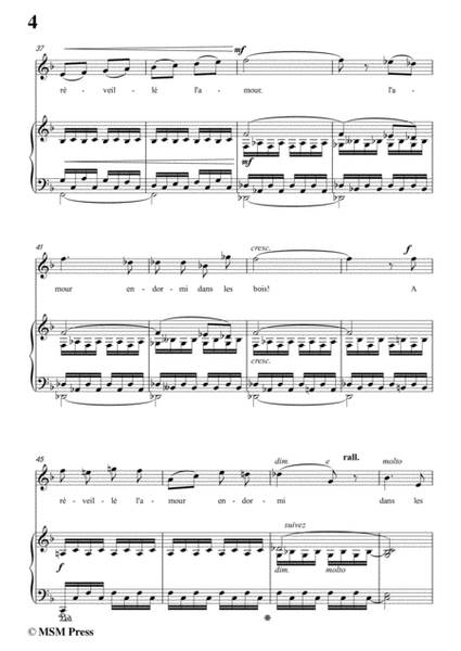Bizet-Chanson d' Avril in F Major，for voice and piano image number null