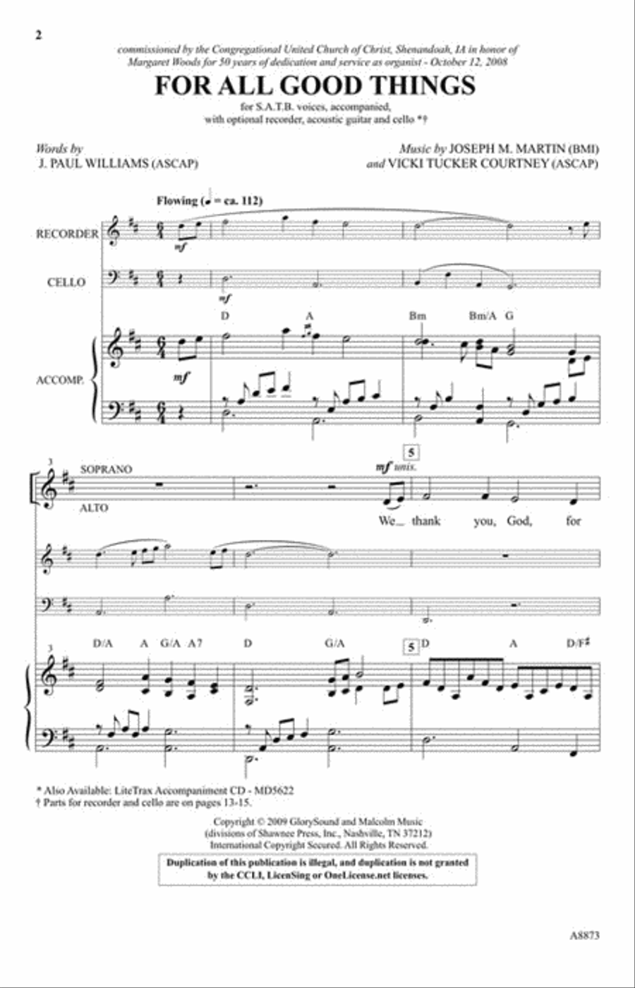 For All Good Things 4-Part scores gallery preview page 2