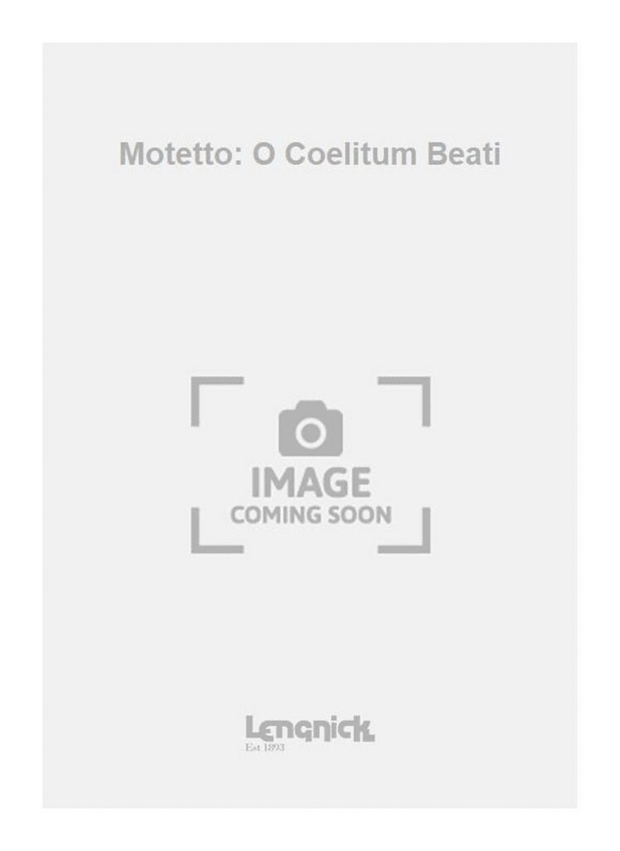Motetto: O Coelitum Beati Score scores gallery preview page 1
