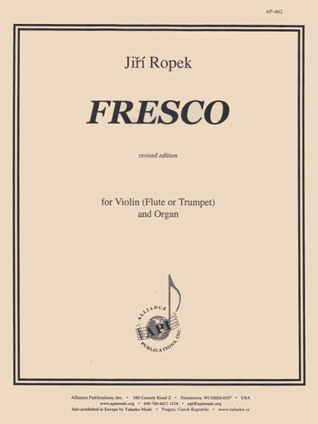 Fresco For Violin And Organ (or Fl Or Trp)