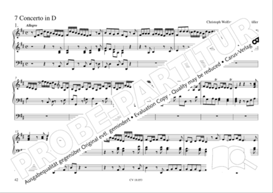Das Husumer Orgelbuch von 1758 Organ Solo scores gallery preview page 43