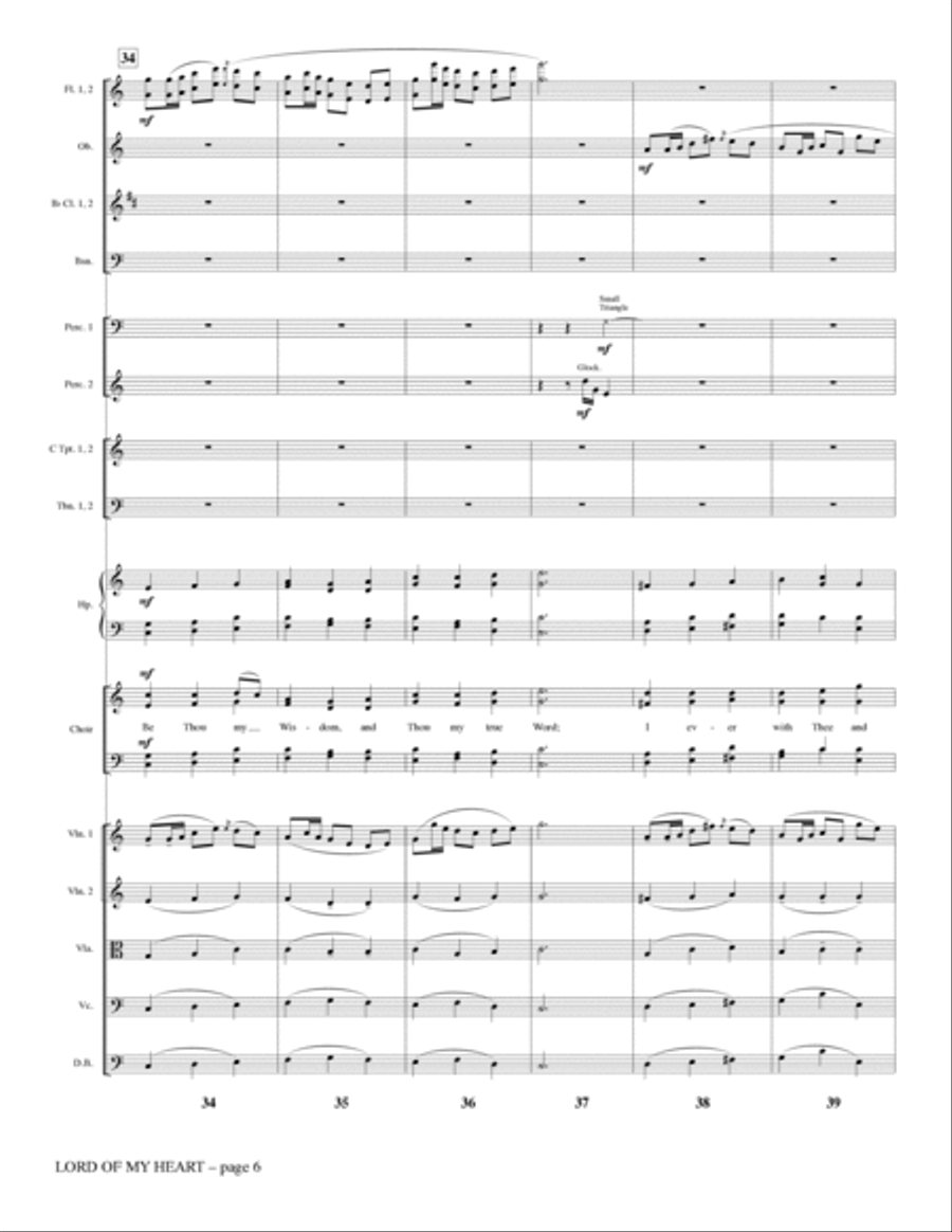 Lord of My Heart - Full Score Choir scores gallery preview page 6