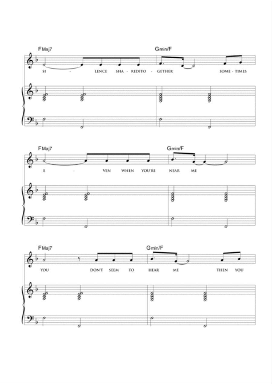 The days of memories The days of memories Piano, Vocal, Guitar scores gallery preview page 2