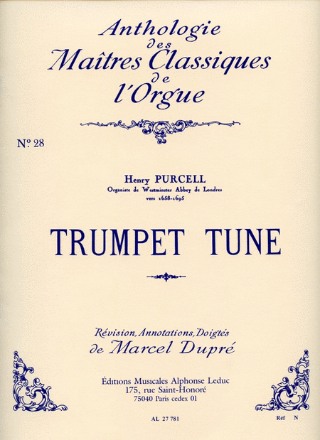 Trumpet Tune (maitres Classiques No.28) (organ)