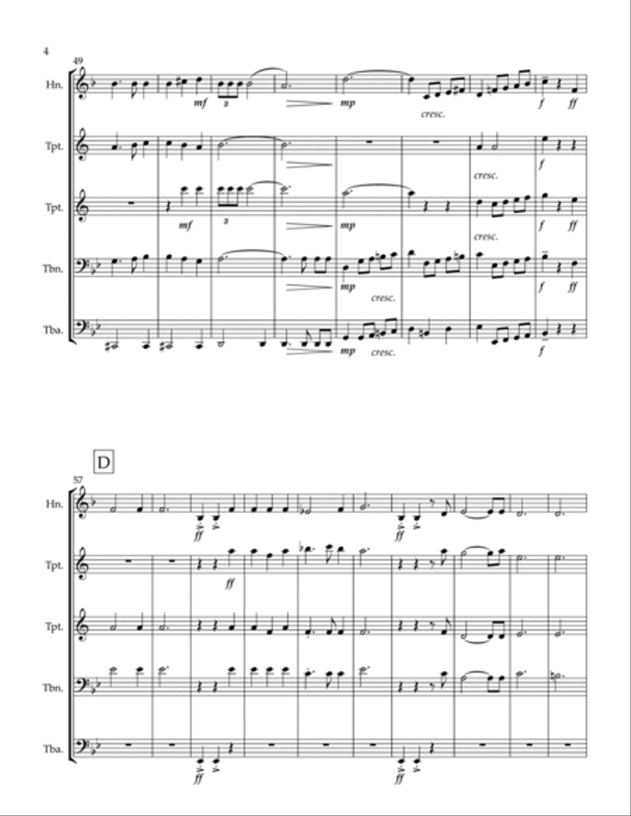 The Book Of Boba Fett Main Title Theme Brass Ensemble scores gallery preview page 4