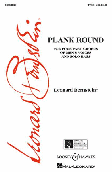 Plank Round TTBB, bass solo & piano