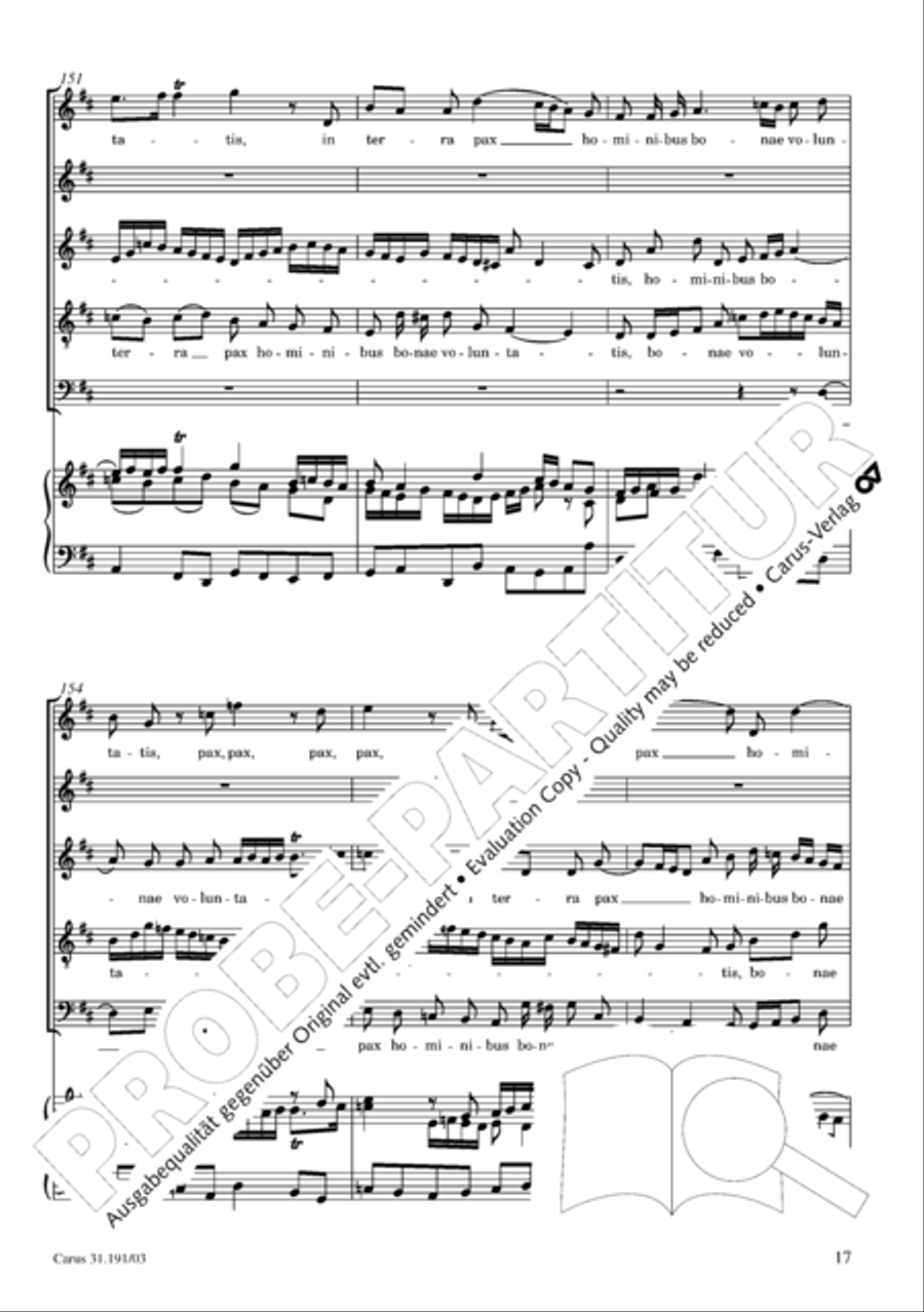 Gloria in excelsis Deo SSATB scores gallery preview page 18