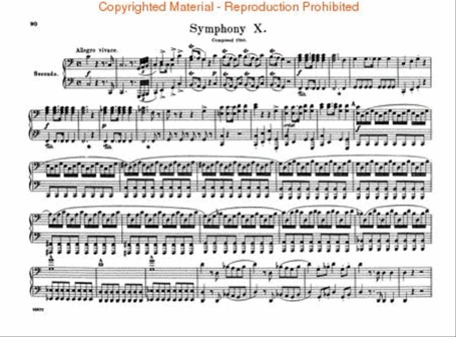 12 Symphonies - Book 2: Nos. 7-12 1 Piano, 4-Hands scores gallery preview page 5