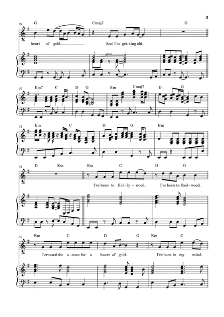 Heart Of Gold Heart Of Gold Voice scores gallery preview page 4