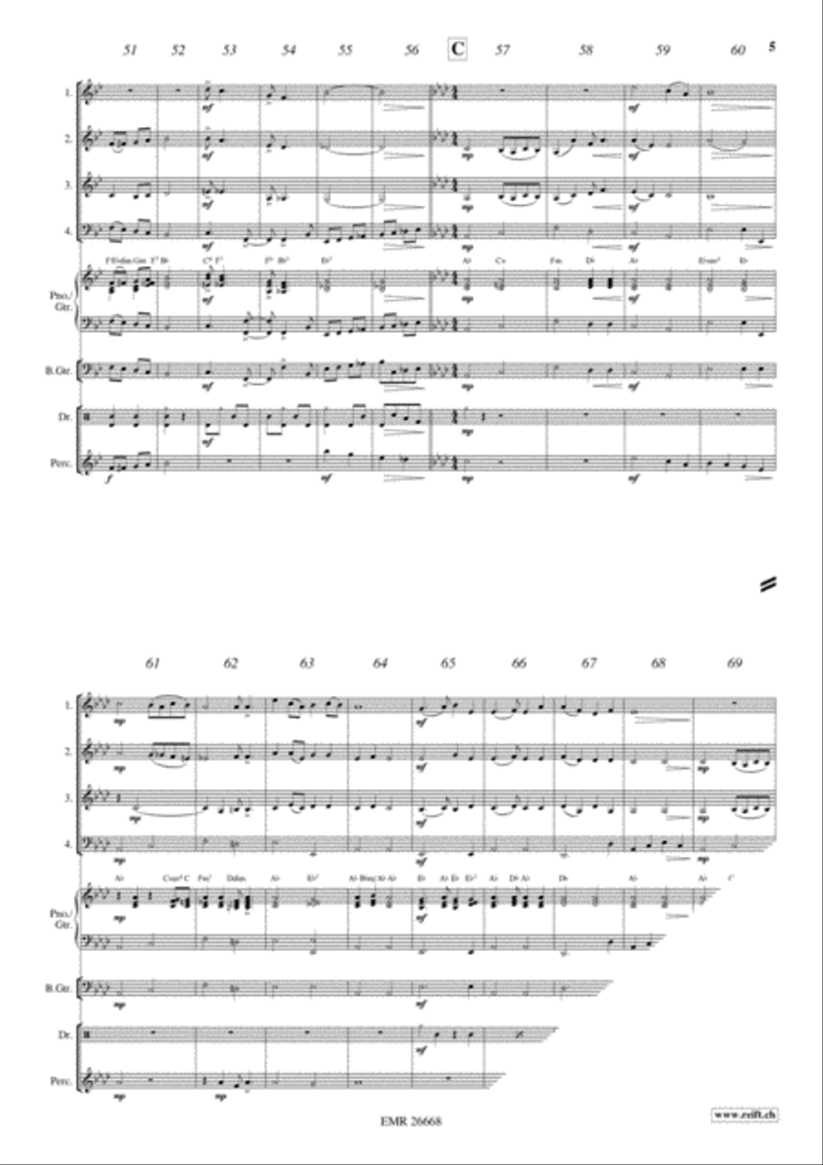 Cowboy Country Brass Ensemble scores gallery preview page 5