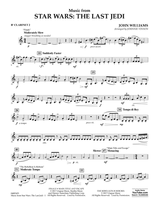 Music from Star Wars: The Last Jedi - Bb Clarinet 2