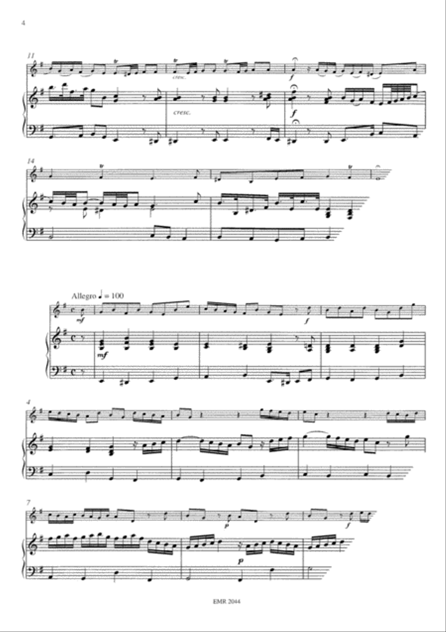 Sonata No. 2 in E minor Organ scores gallery preview page 4