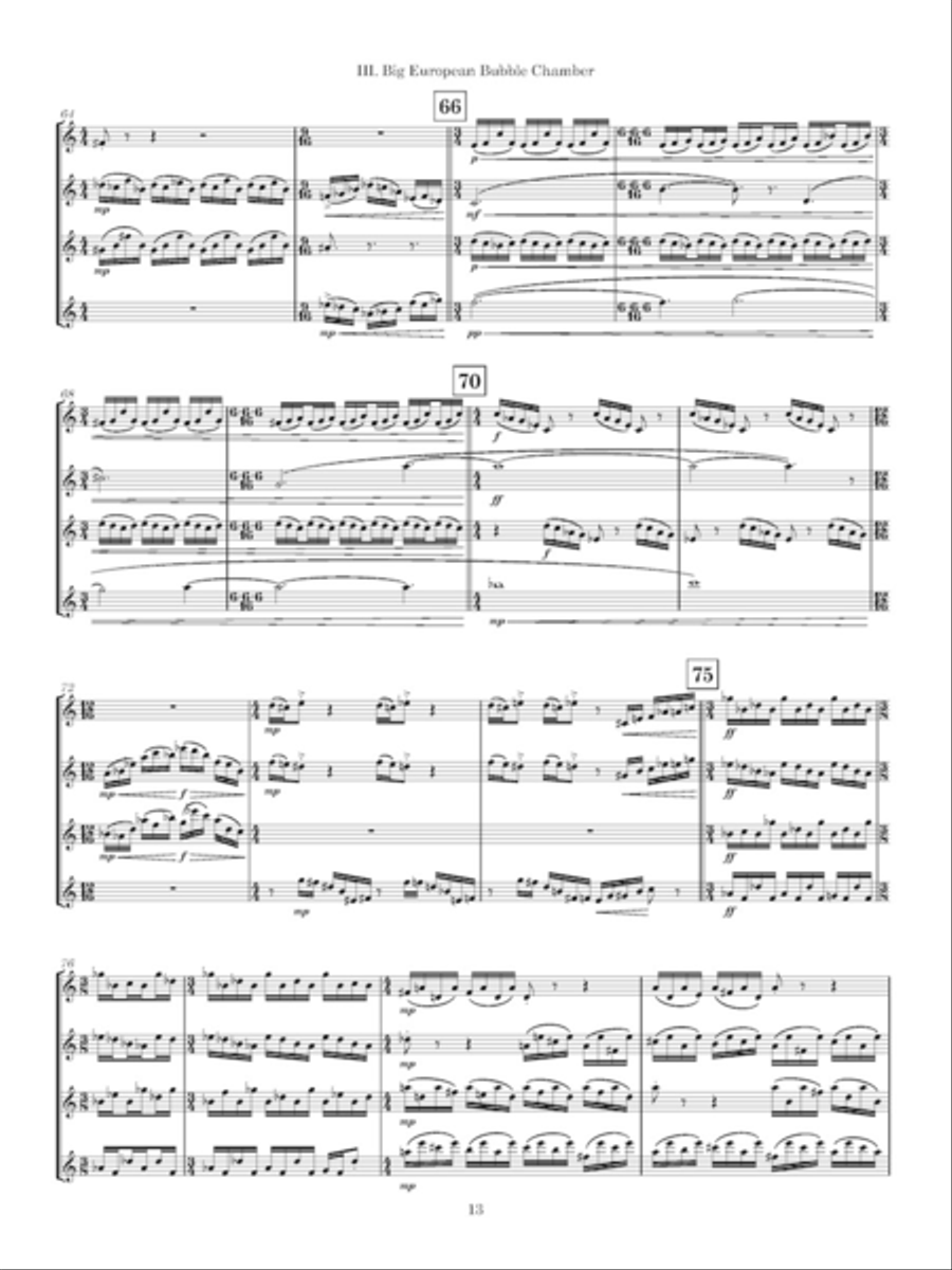 Particle Accelerator Particle Accelerator Saxophone Quartet scores gallery preview page 2