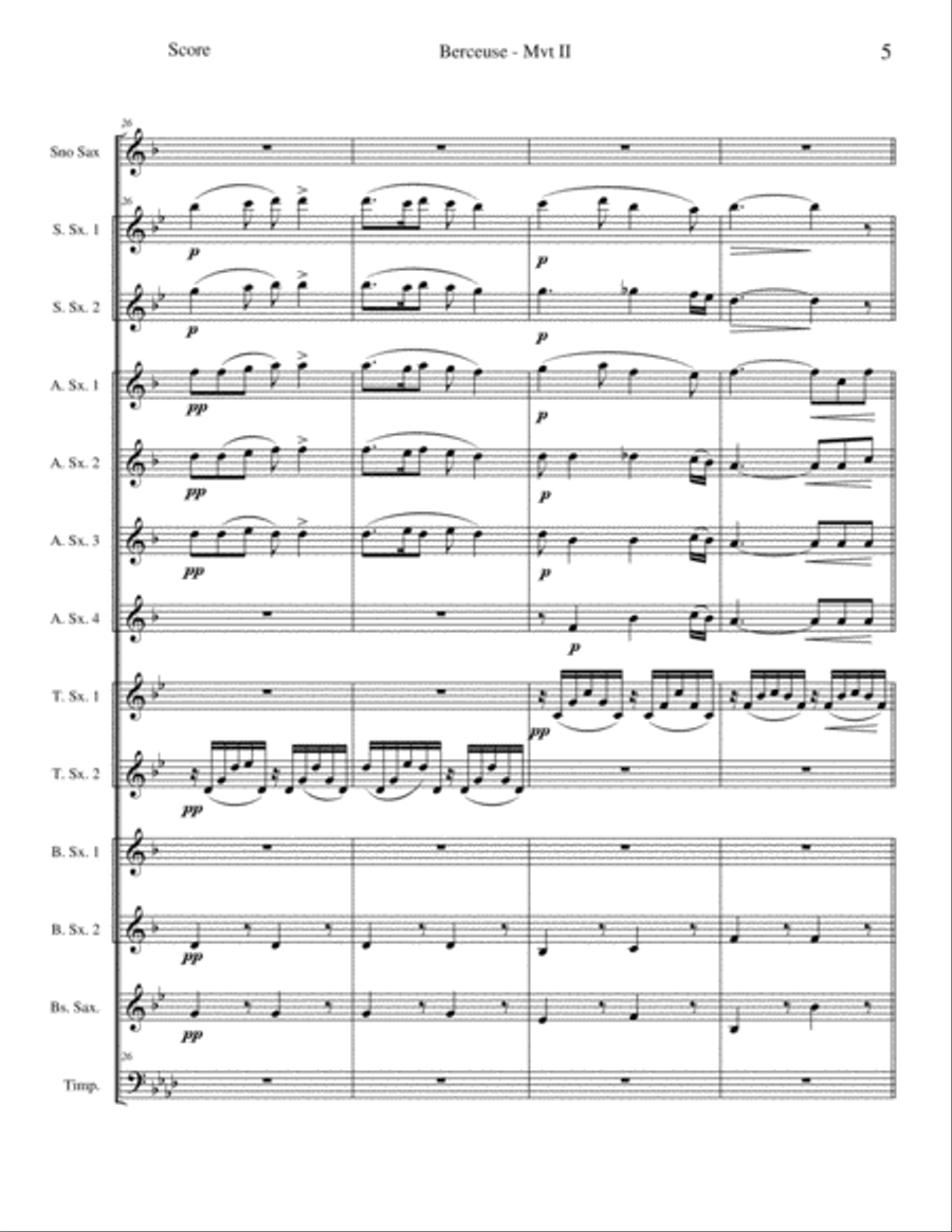 Berceuse (Mvt II) from 