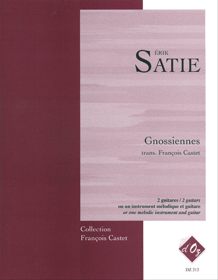 Gnossiennes Classical Guitar scores gallery preview page 1