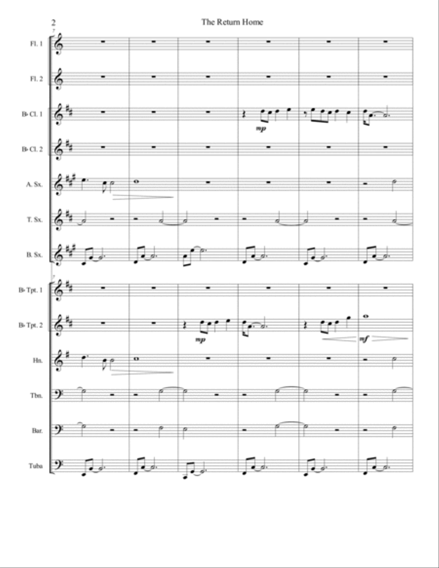 The Return Home The Return Home Concert Band scores gallery preview page 2