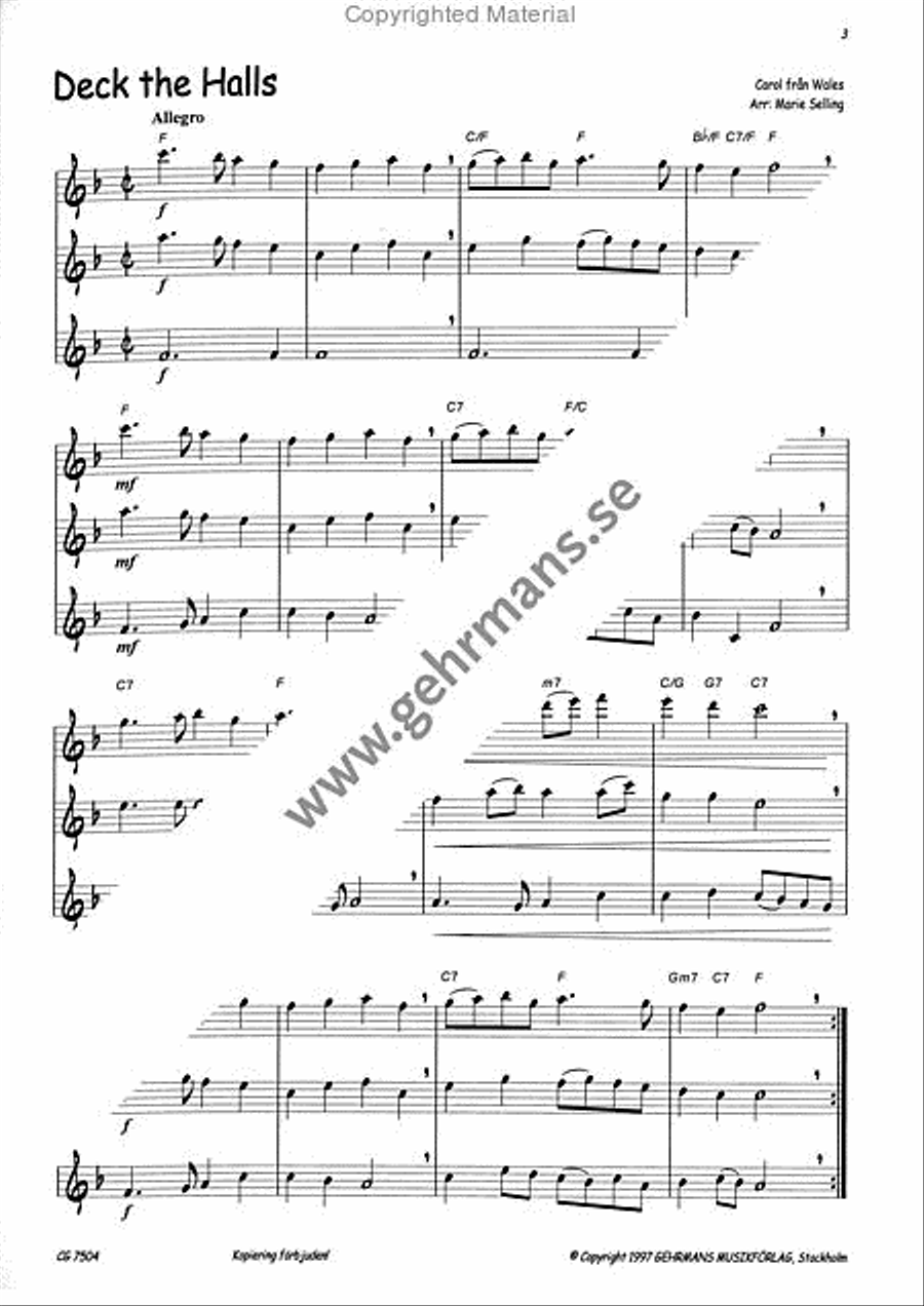 Julflojt Flute Duet scores gallery preview page 4
