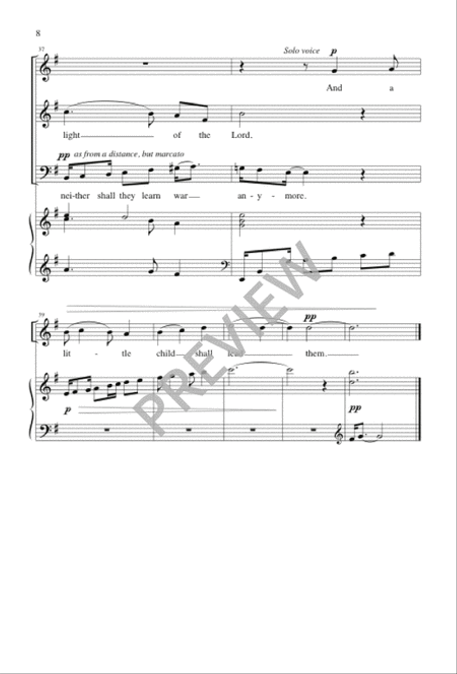 A Vision of Peace 3-Part scores gallery preview page 8