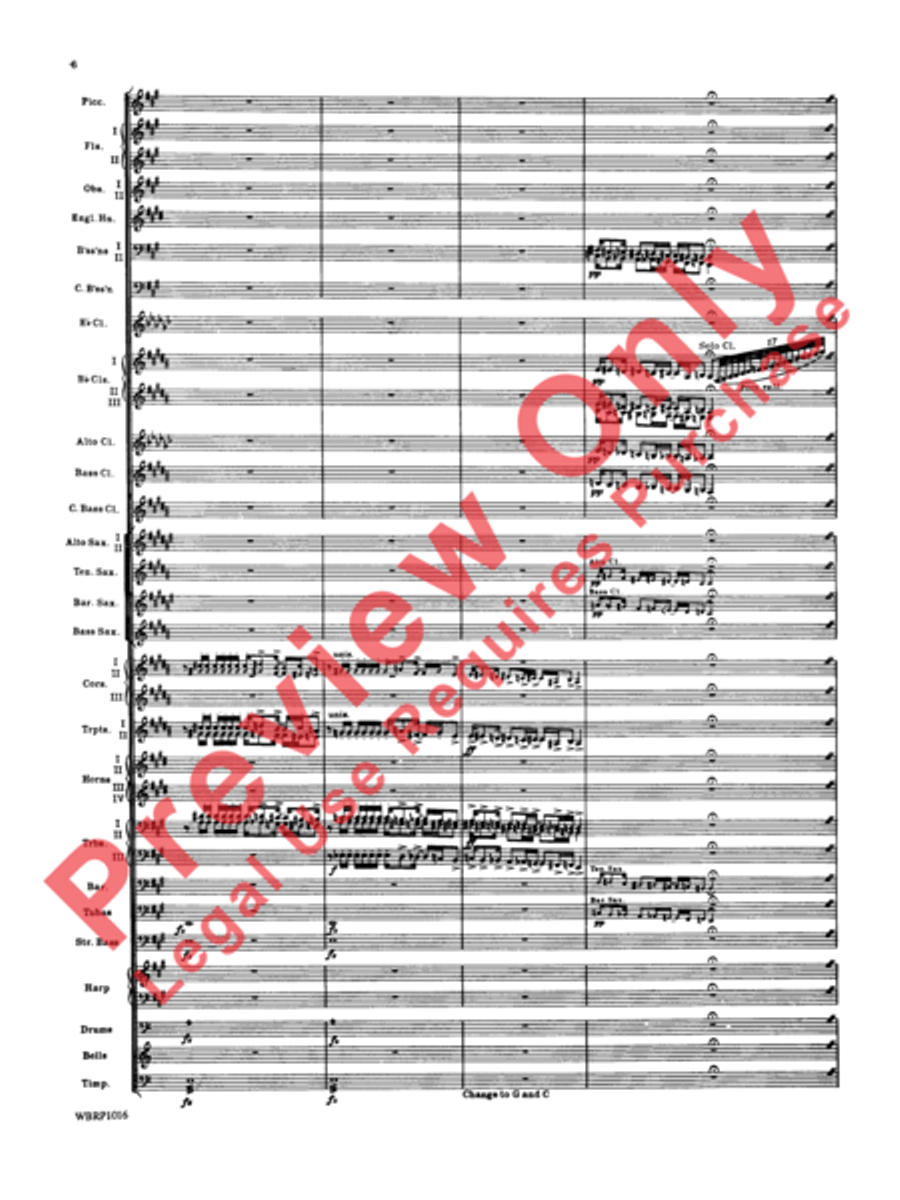 Rhapsody in Blue Concert Band scores gallery preview page 9