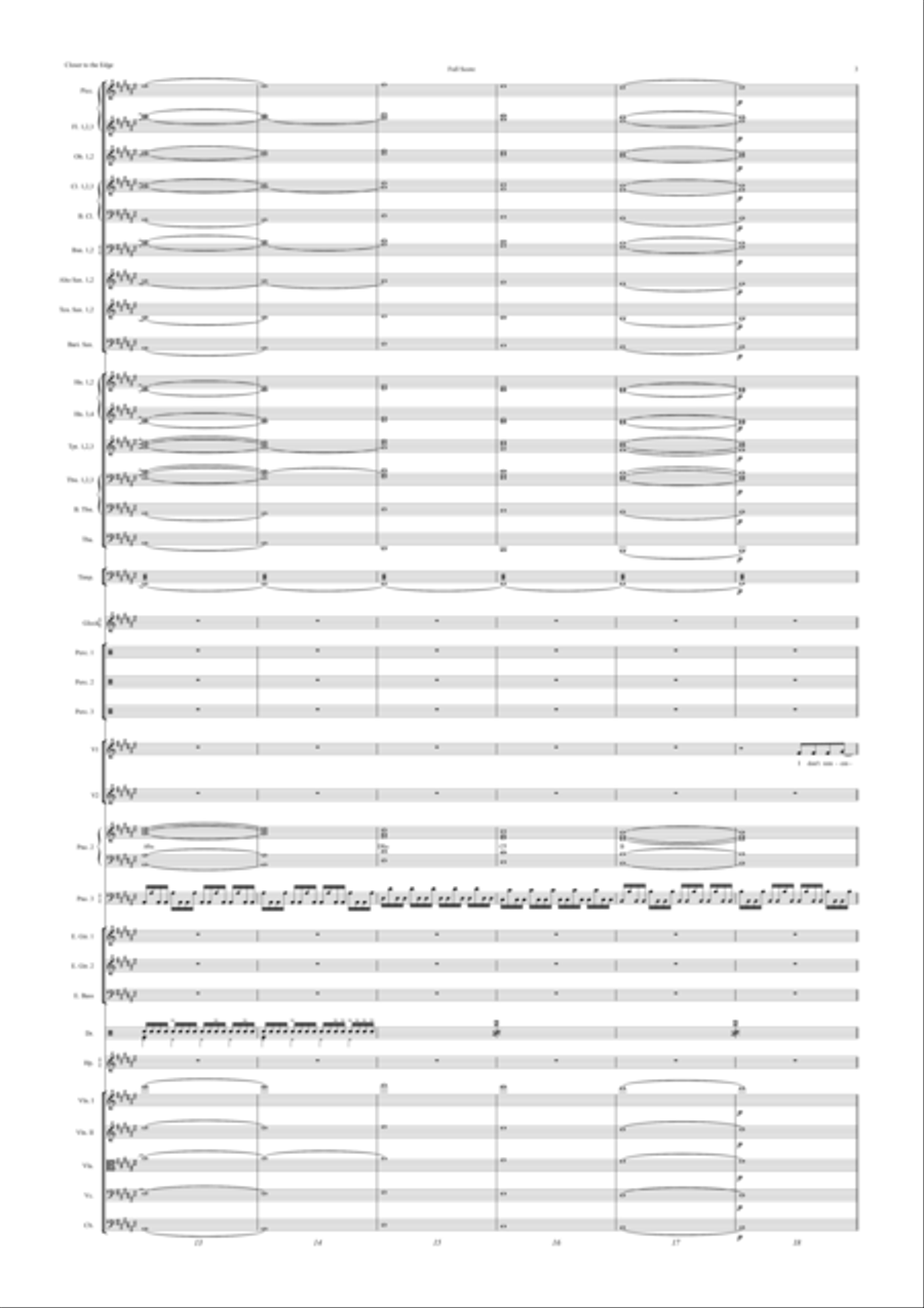 Closer To The Edge Full Orchestra scores gallery preview page 3