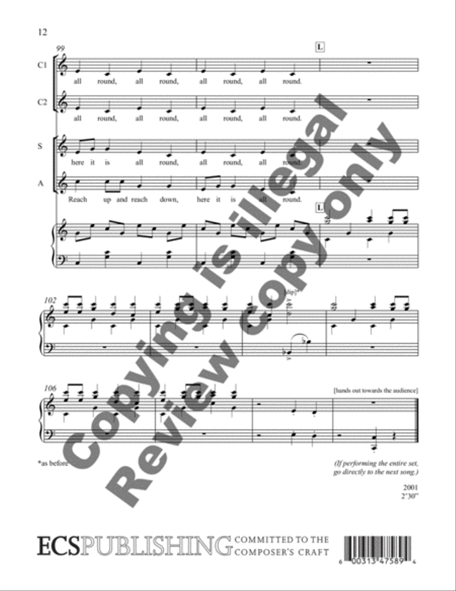 Come Life, Shaker Life! 6. Hop Up and Jump Up 2-Part scores gallery preview page 12
