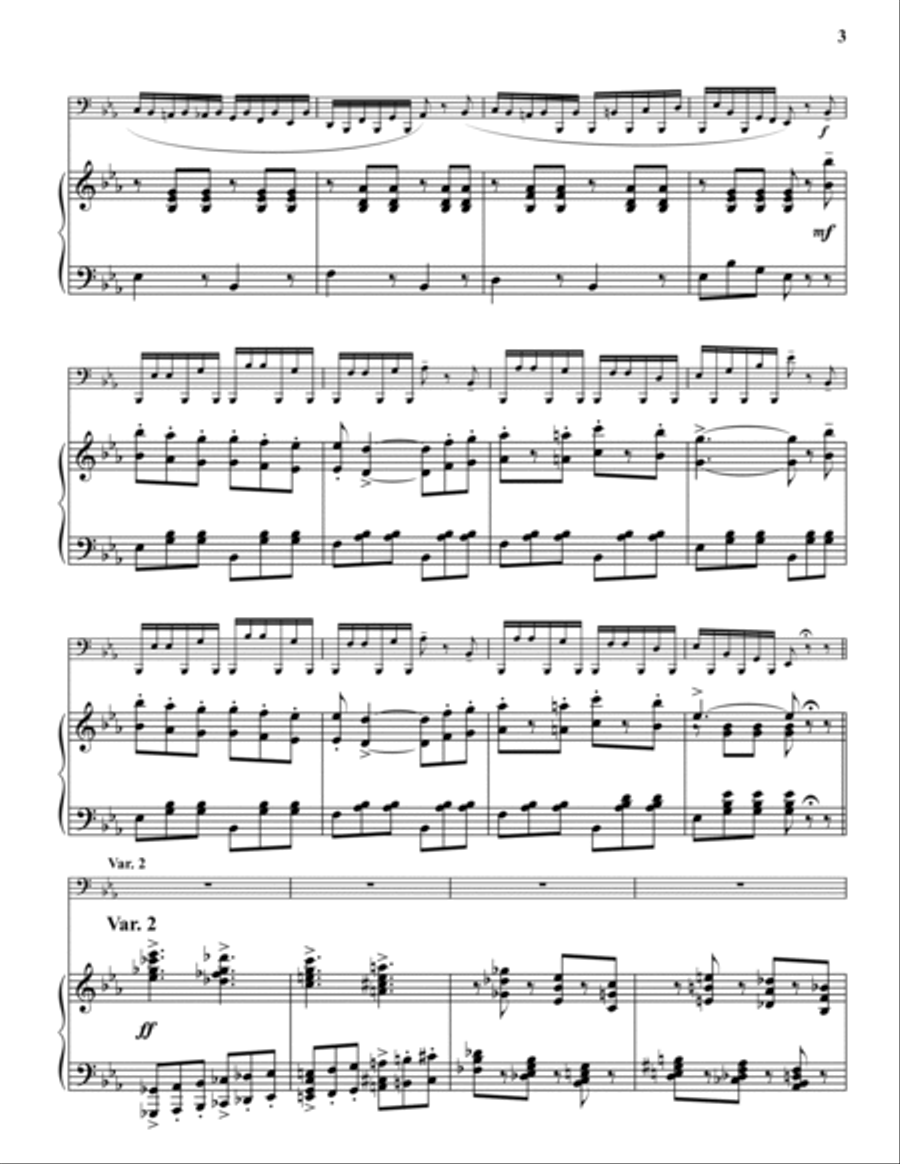 Carnival of Venice Bass Trombone scores gallery preview page 3