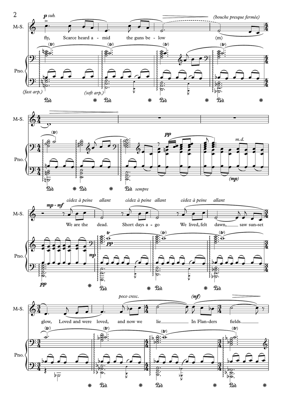 In Flanders Fields Concert Band scores gallery preview page 2