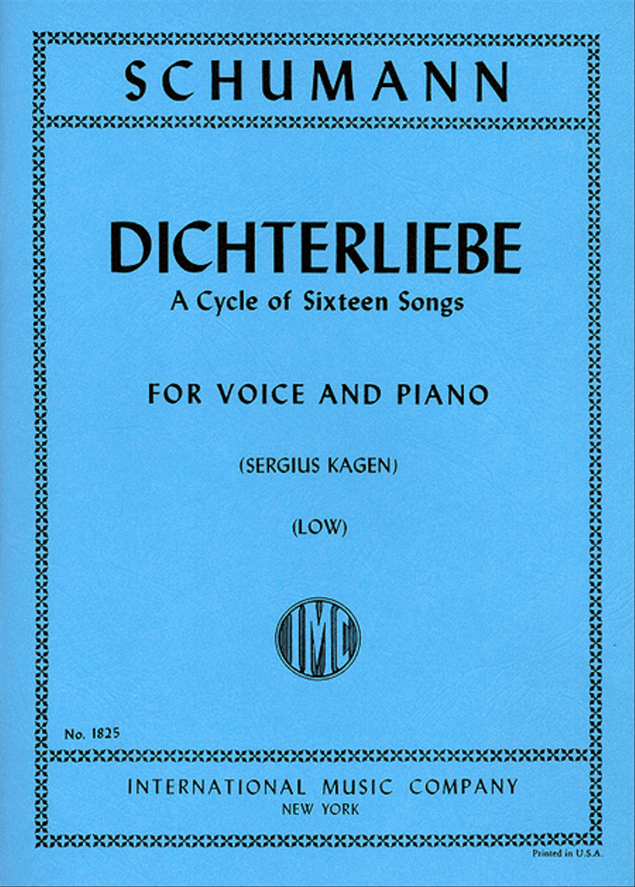 Dichterliebe, Opus 48. A Cycle Of 16 Songs (G. & E.) - Low