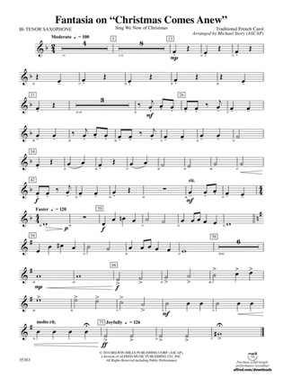Fantasia on "Christmas Comes Anew": B-flat Tenor Saxophone
