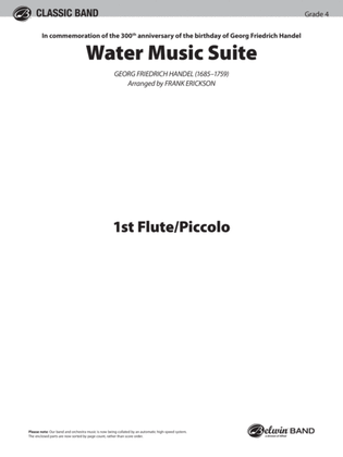 Book cover for Water Music Suite: Flute