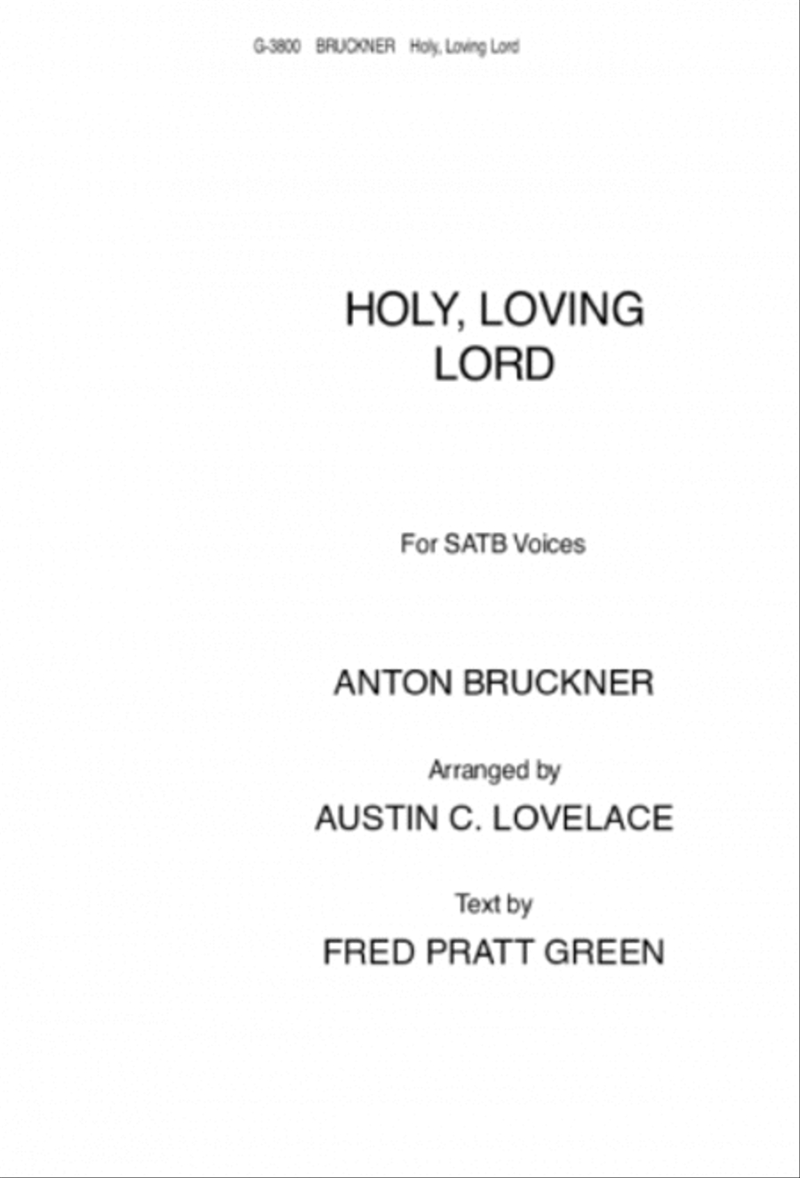 Holy, Loving Lord 4-Part scores gallery preview page 1