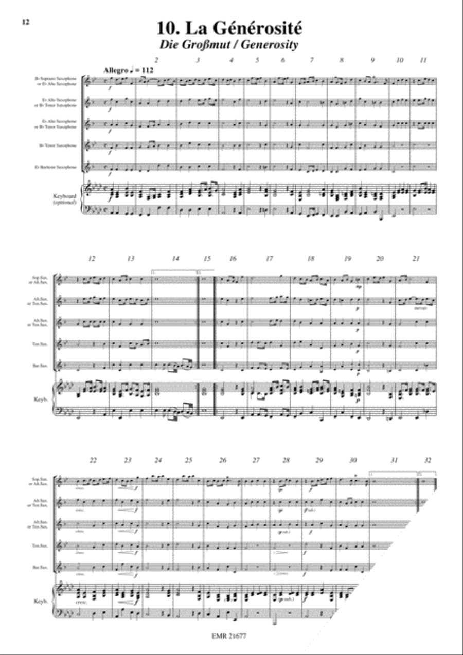12 Heroic Marches 12 Heroic Marches Saxophone Quintet scores gallery preview page 12
