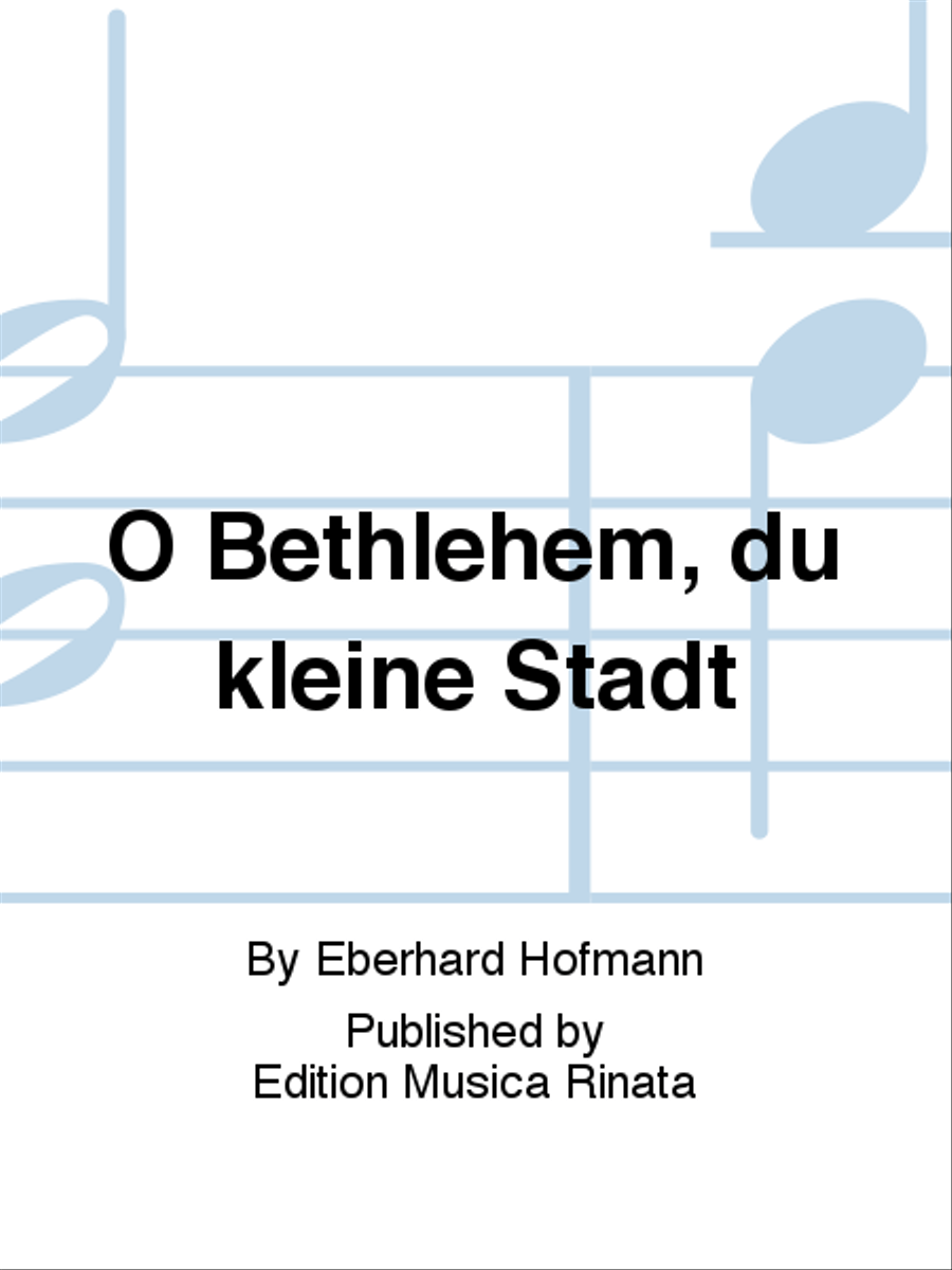 O Bethlehem, du kleine Stadt 4-Part scores gallery preview page 1