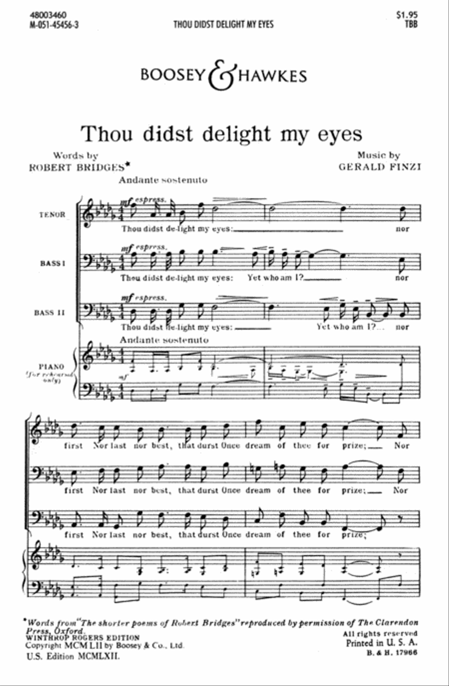 Thou Didst Delight My Eyes 3-Part scores gallery preview page 1