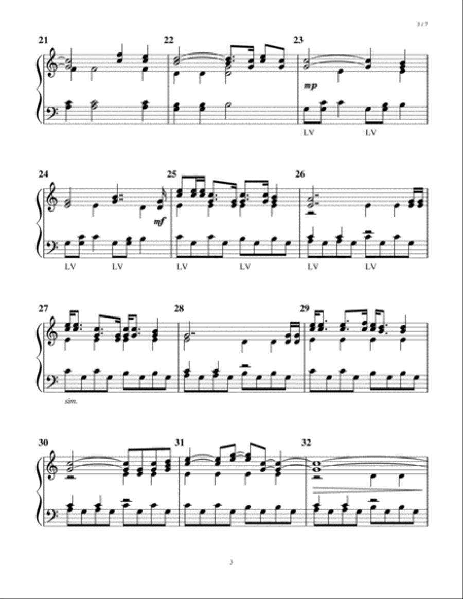 Fix You Handbell Choir scores gallery preview page 3