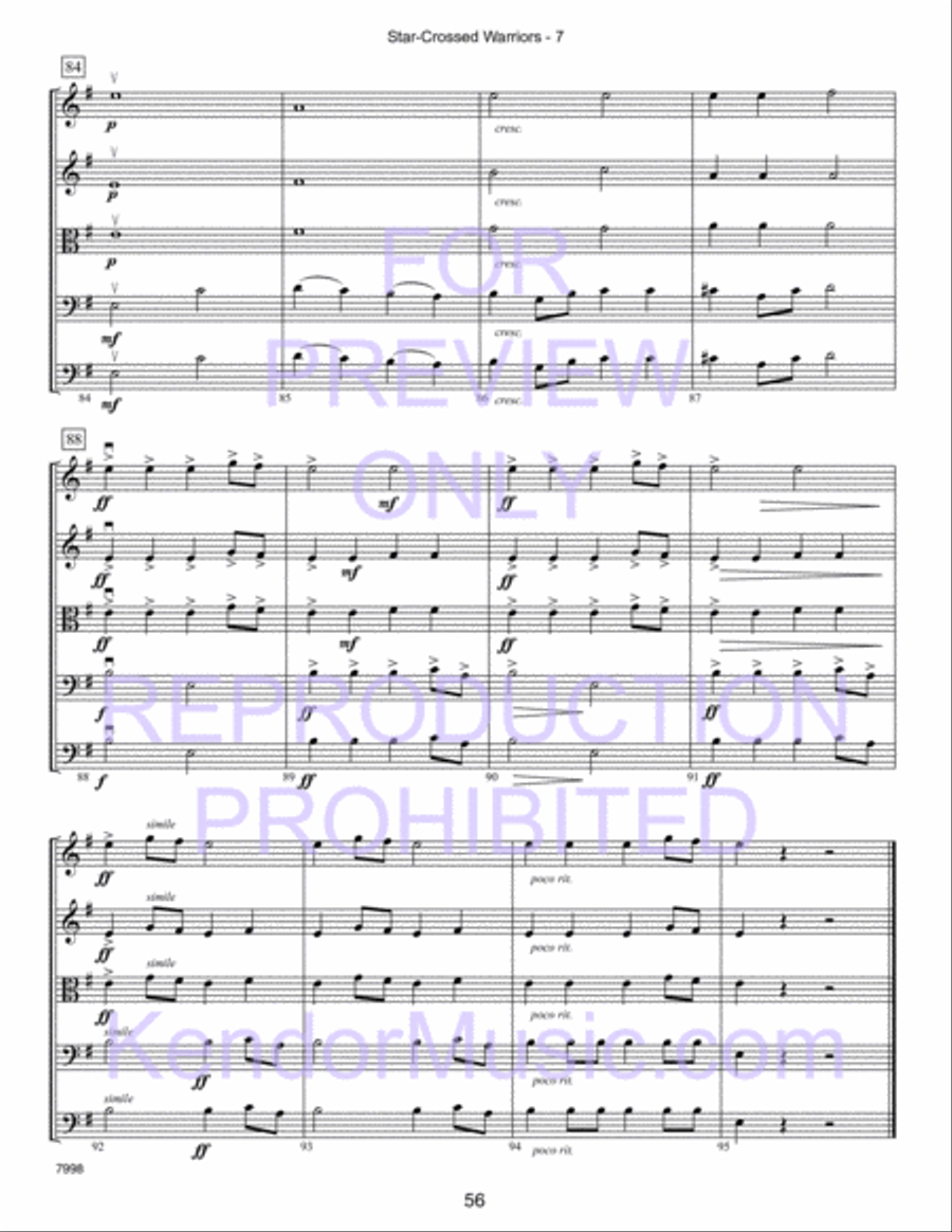 Kendor Concert Favorites, Volume 2 (Score) Score scores gallery preview page 61