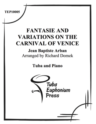 Book cover for Fantaisie and Variations on The Carnival of Venice