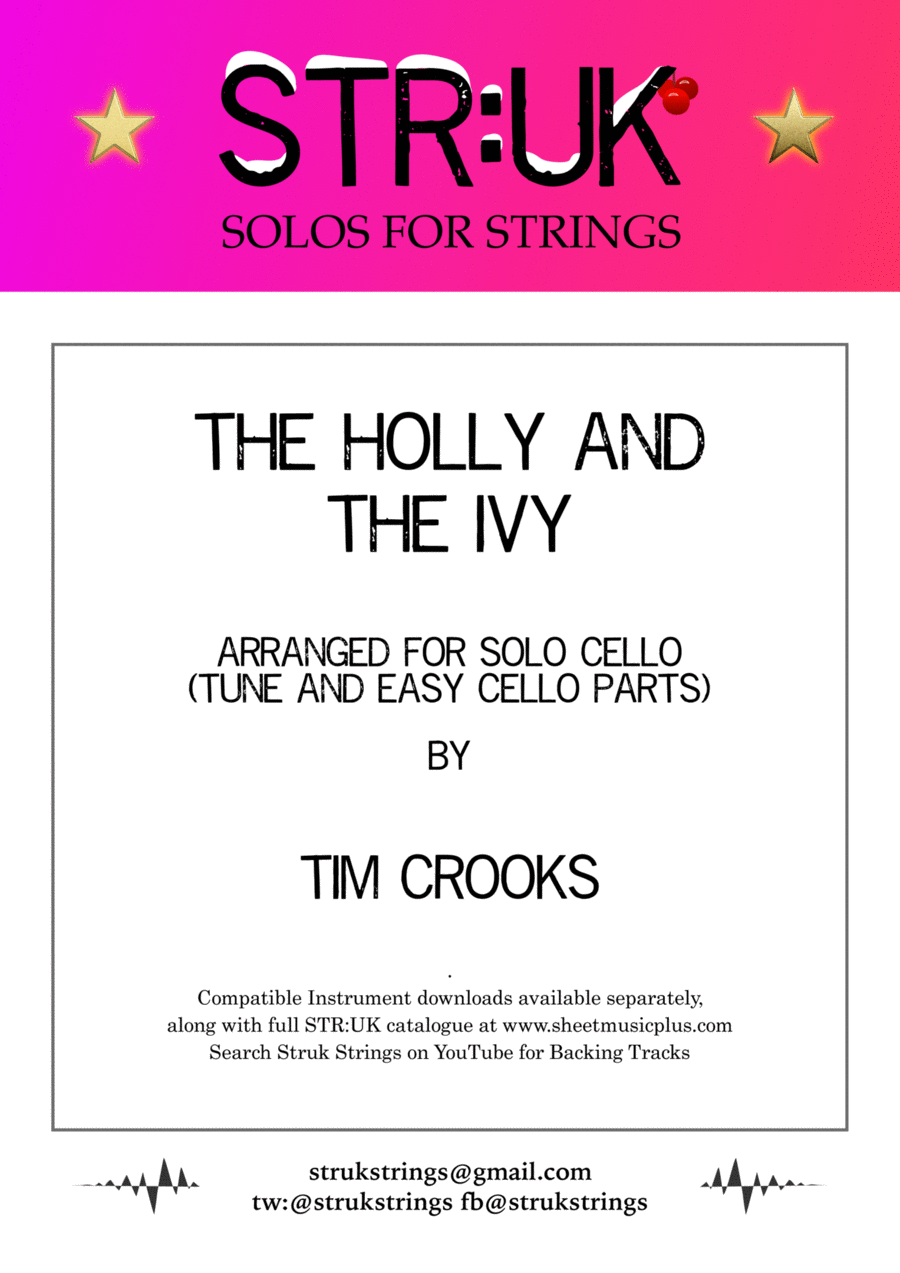 The Holly and the Ivy (STR:UK Cello Solo) Piano scores gallery preview page 1