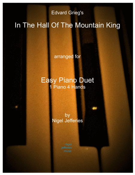 In The Hall Of The Mountain King arranged for Easy Piano Duet (1 Pno, 4 Hands) image number null