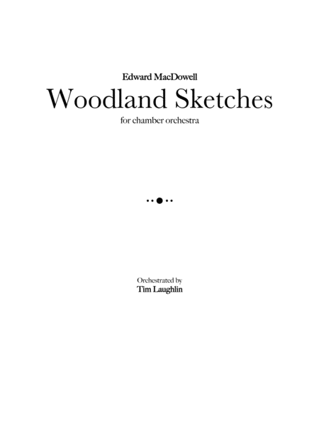 Woodland Sketches (chamber orchestra) image number null