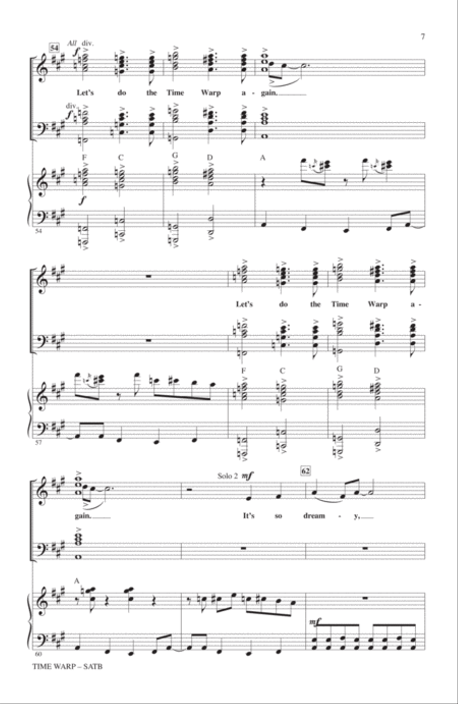 Time Warp 4-Part scores gallery preview page 6