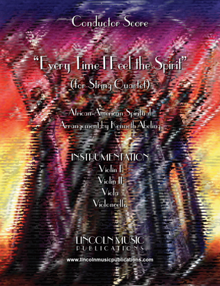 Book cover for Every Time I Feel the Spirit (for String Quartet)