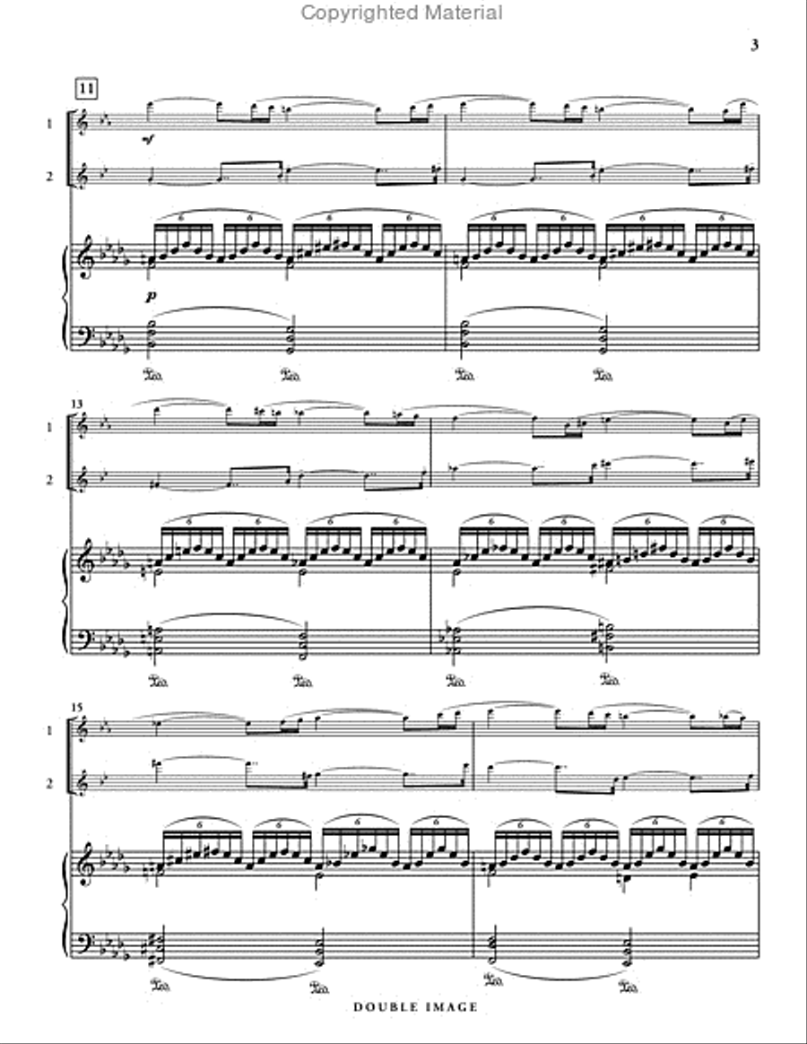 Double Image (piano reduction) Saxophone Duet scores gallery preview page 4