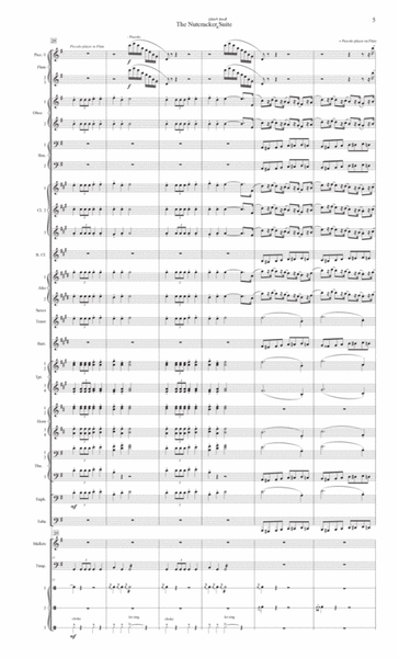 THE NUTCRACKER (short and) SUITE - for concert band image number null
