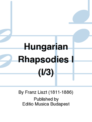 Book cover for Hungarian Rhapsodies I (I/3)