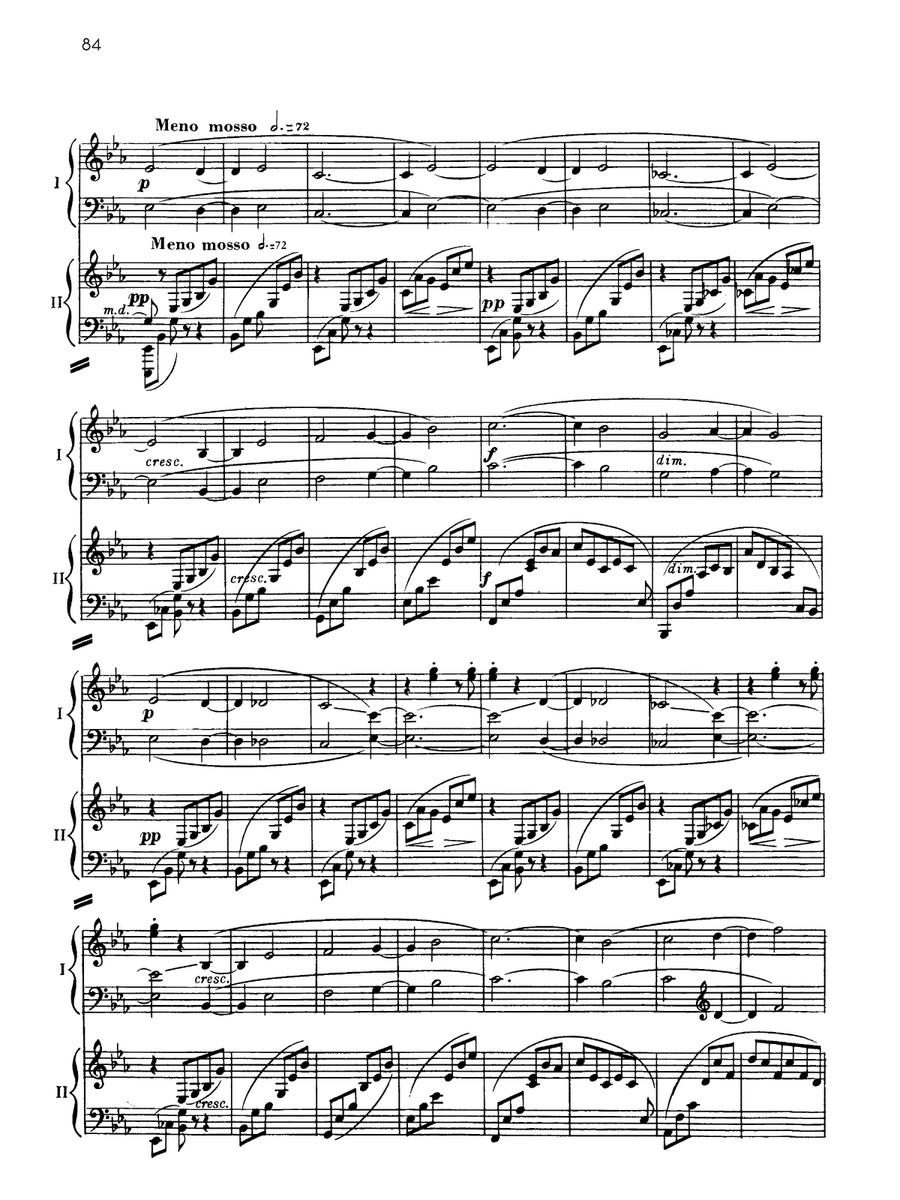 Suite No. 2, Opus 17 - II. Valse - Piano Duo (2 Pianos, 4 Hands) Piano Duet scores gallery preview page 6