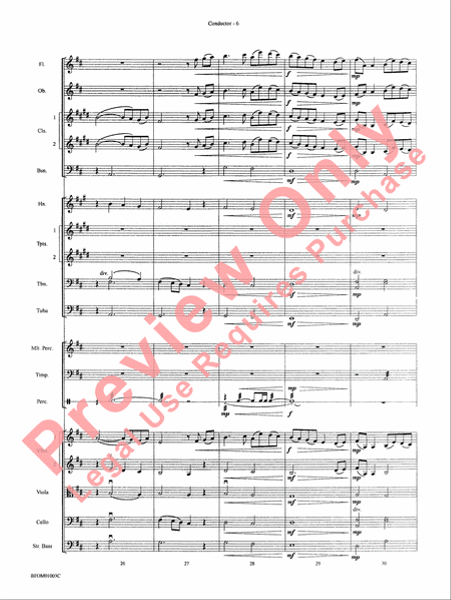 River Songs (based on Deep River and Shall We Gather at the River) Full Orchestra scores gallery preview page 9