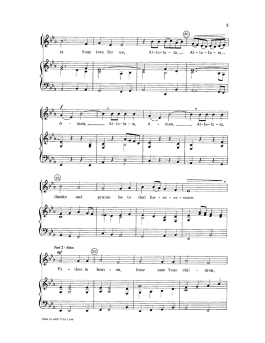 Bless Us with Your Love Bless Us with Your Love Choir scores gallery preview page 3