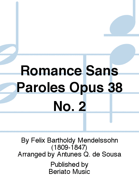 Romance Sans Paroles Opus 38 No. 2