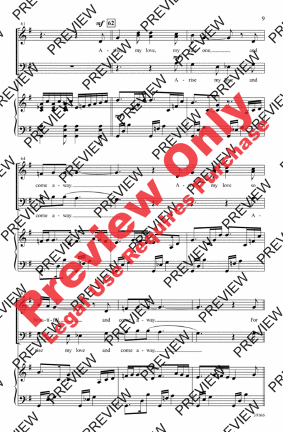 Come Away Come Away 4-Part scores gallery preview page 9